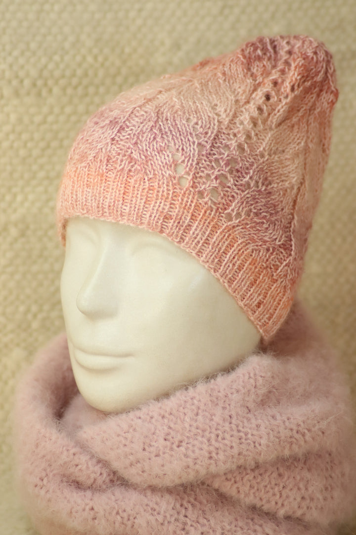 Hand-knitted alpaca and silk hats