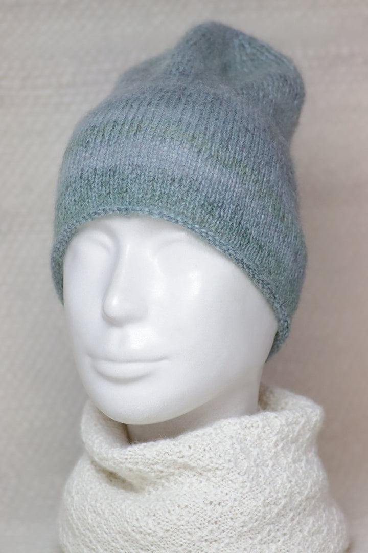 Handmade patterned alpaca blend Beanie (60% Alpaca)