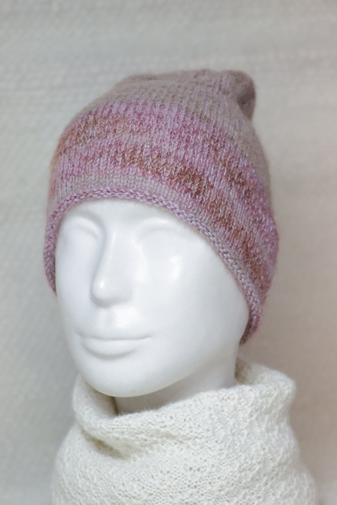 Handmade patterned alpaca blend Beanie (60% Alpaca)
