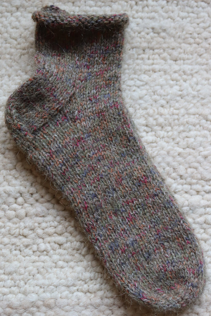 Socks from mixed yarn