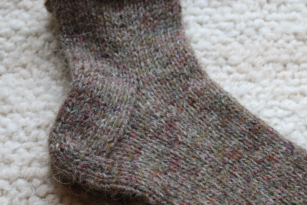 Socks from mixed yarn