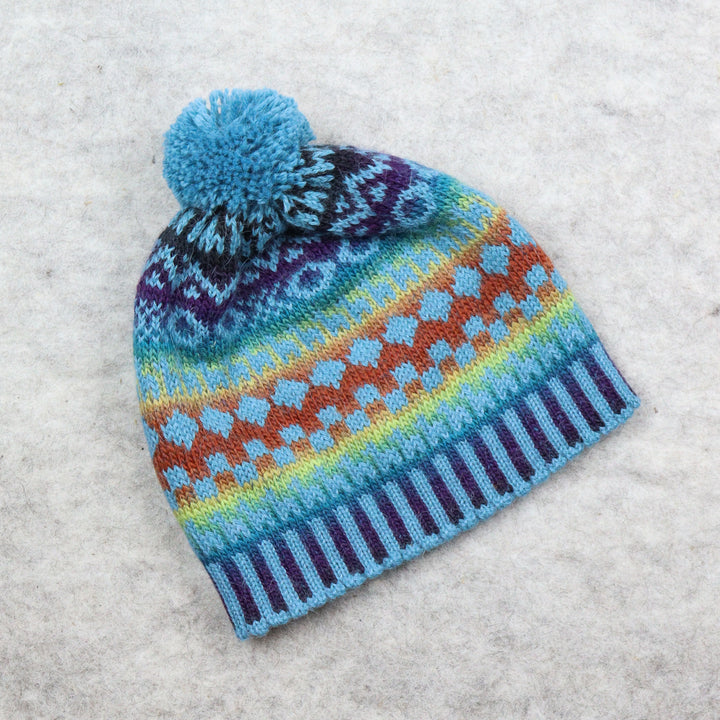Krāsains bērnu knupīša cepure