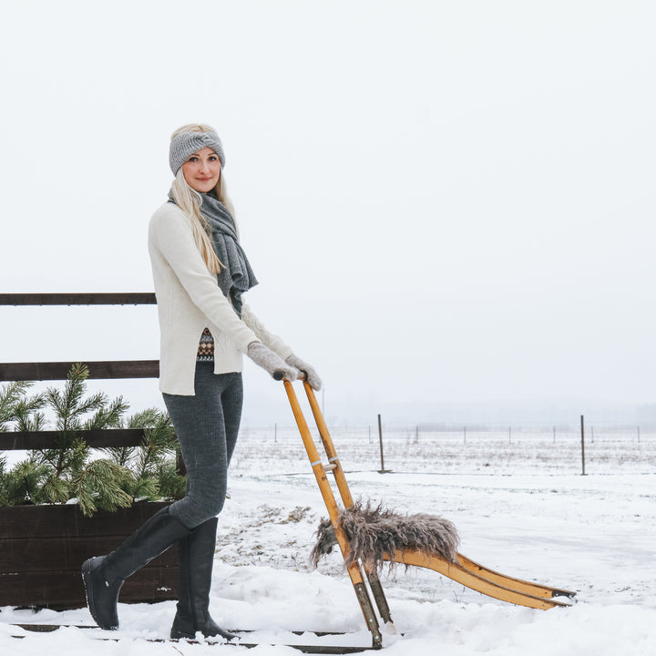 Silti alpakas vilnas legingi