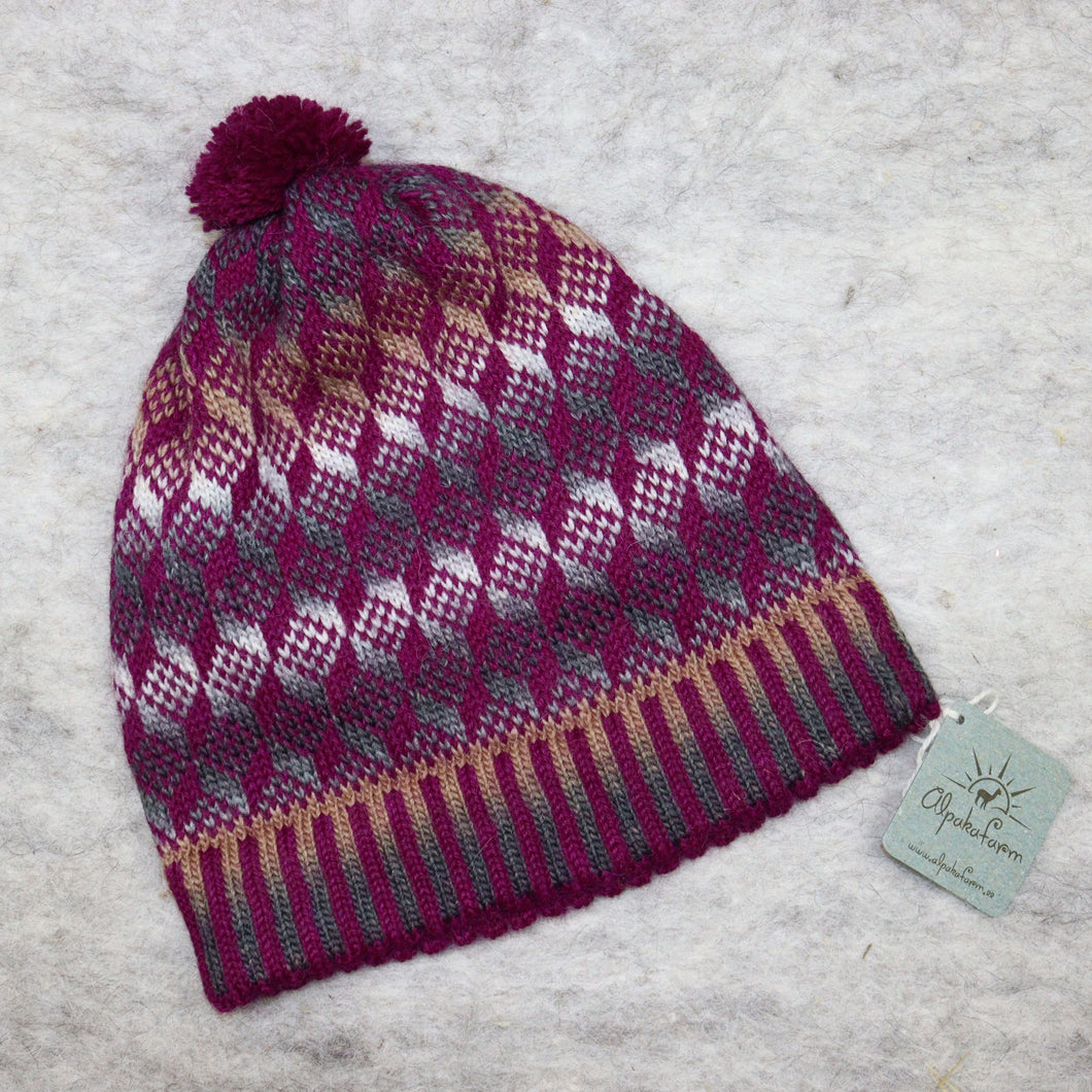Rakstaina beanie cepure